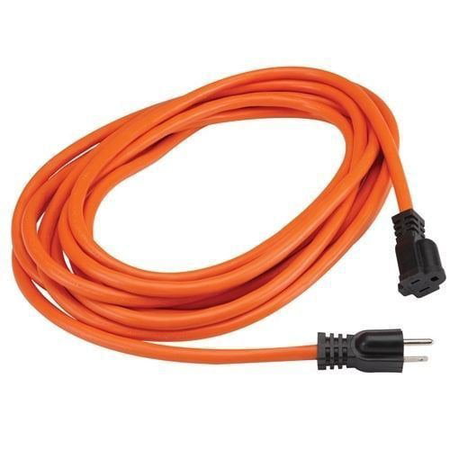 2 Pack 20ft Orange  Extension Cable Electrical Cord Indoor/Outdoor
